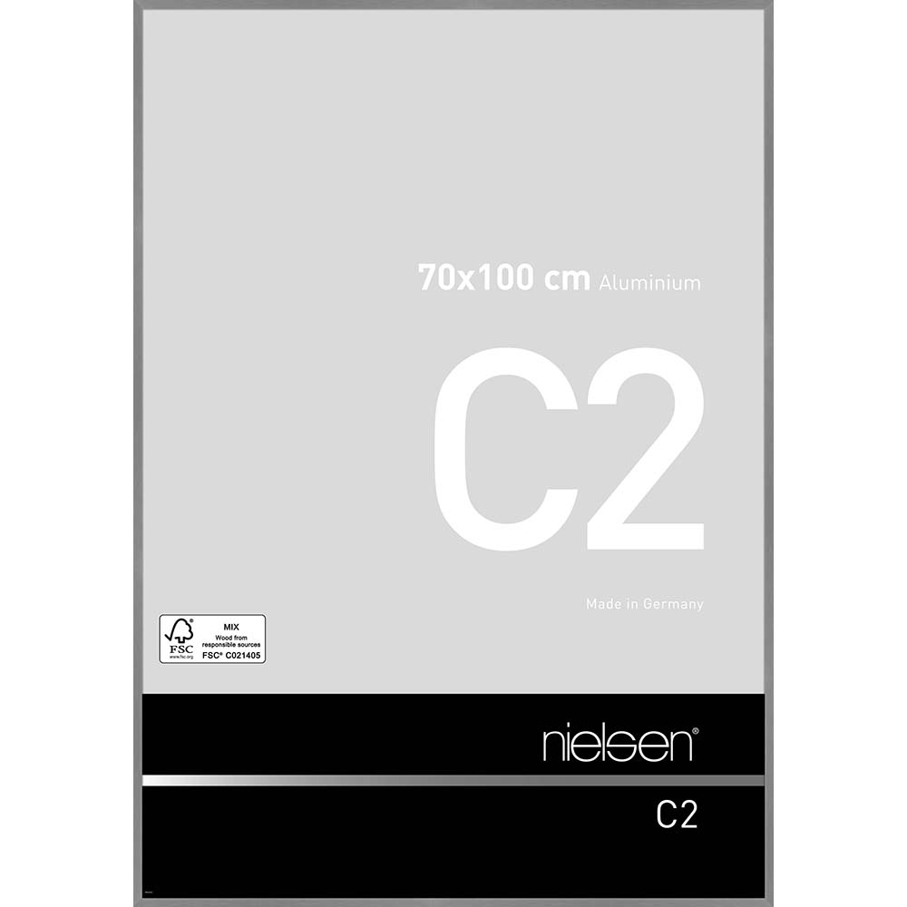 C2 Gris mat brossé 70 x 100 cm