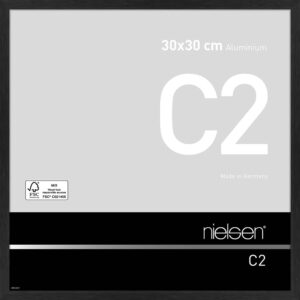 C2 Noir mat brossé 30 x 30 cm