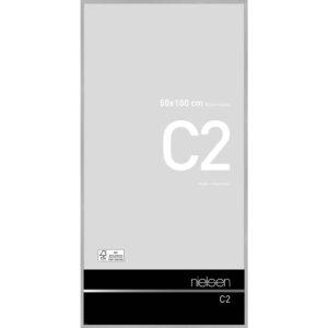 C2 Argent mat brossé 50 x 100 cm