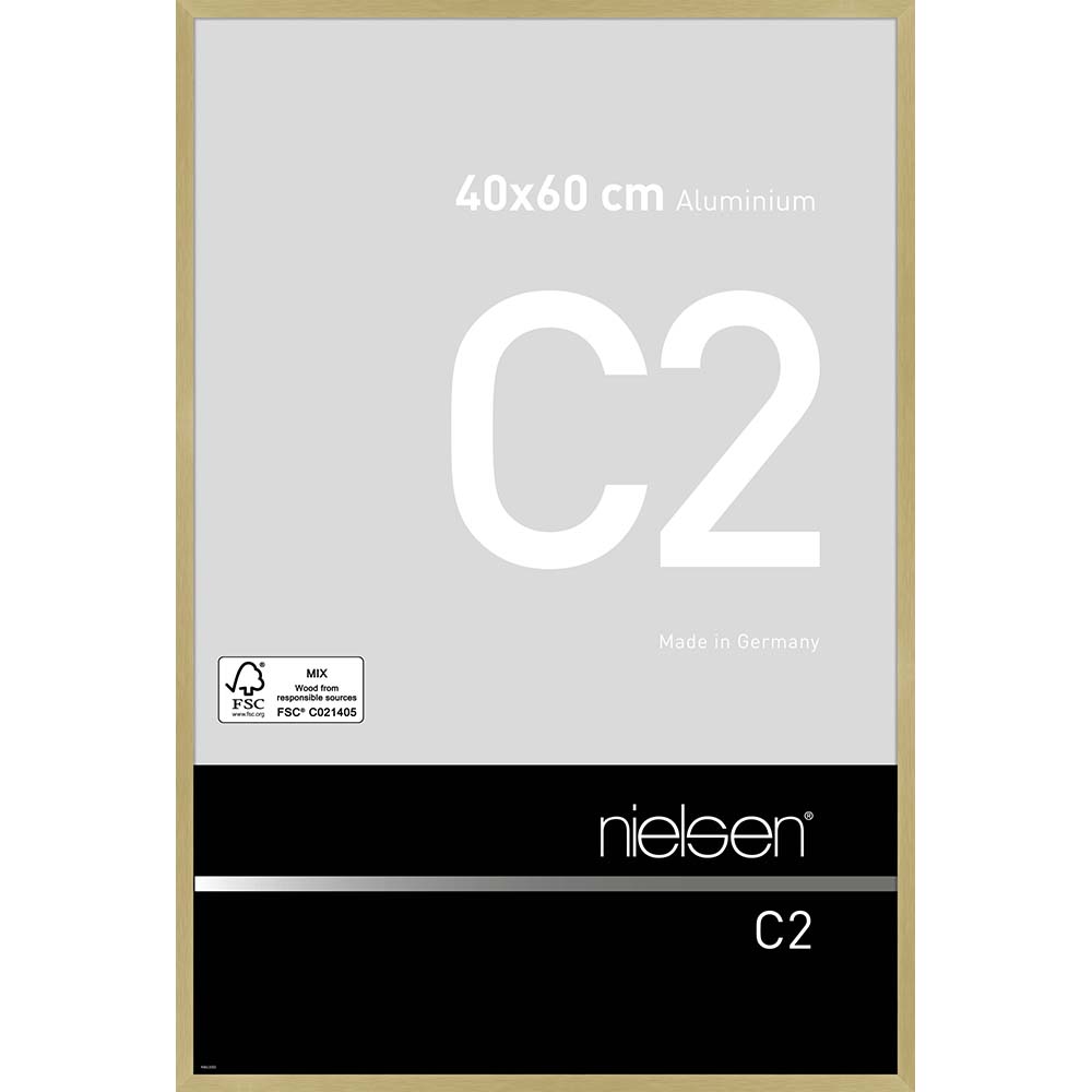 C2 Or mat brossé 40 x 60 cm