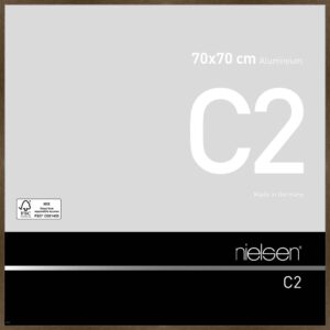 C2 Ambre mat brossé 70 x 70 cm