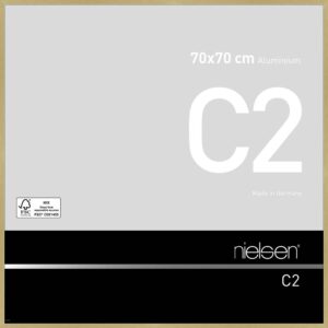 C2 Or mat brossé 70 x 70 cm