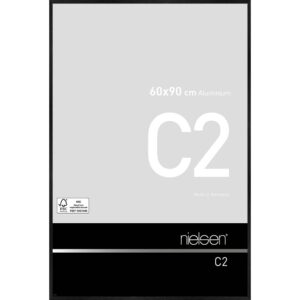 C2 Noir mat brossé 60 x 90 cm