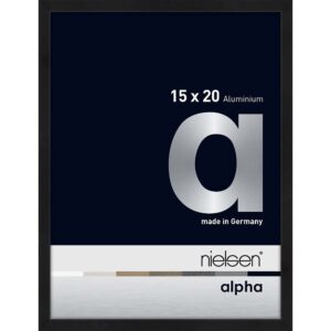 Alpha Noir anodisé mat 15 x 20 cm