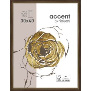 Ascott Brun foncé/Or 30 x 40 cm